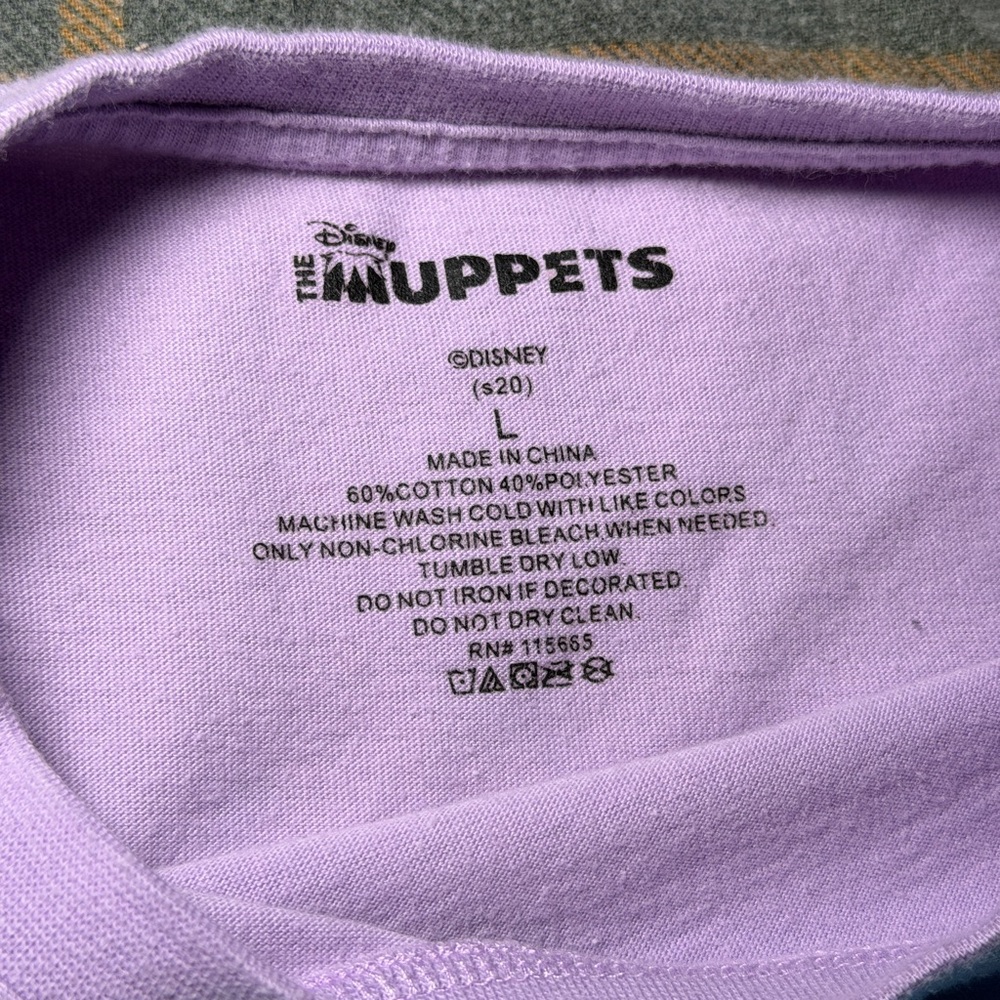 Disney Lavender Muppets Long Sleeve Top - Picture 2 of 3